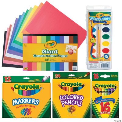 Colorations® Crayons and Marker Paper, 10 Assorted Colors, 1200 Sheets With  BONUS Stencil