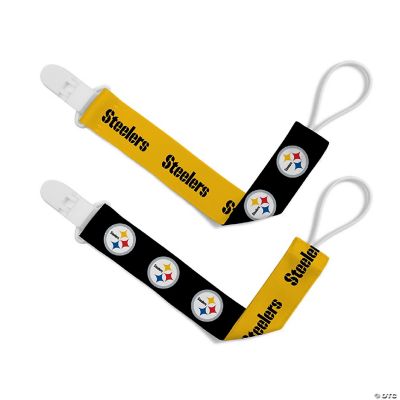 MasterPieces Pittsburgh Steelers Pacifier Clip 2 Pack Oriental Trading