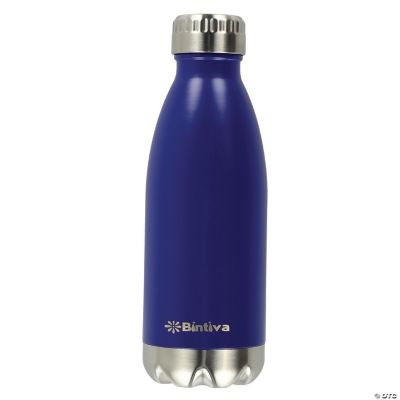 Bintiva Sports Water Bottle Vacuum Insulated, Double Wall, Sweat and Toxin Free 25Oz/Blue