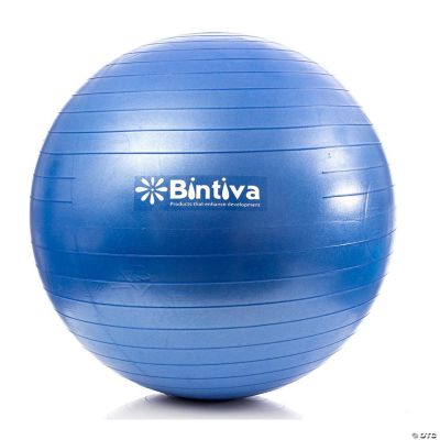 Bintiva AntiBurst Fitness Exercise Stability Yoga Ball Blue Small