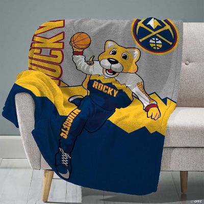 Sleep Squad Oklahoma City Thunder Rumble The Bison 60” x 80” Raschel Plush  Blanket –An NBA Mascot Super-Soft Throw