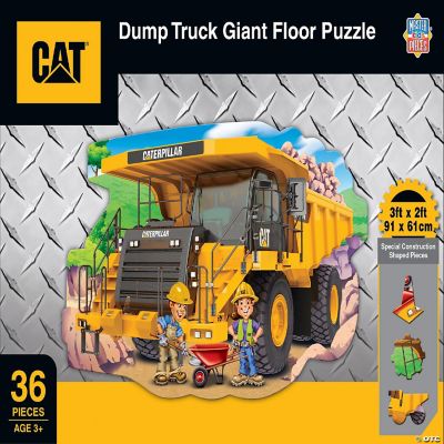 MasterPieces CAT Dump Truck 36 PC Shaped Floor Puzzle 11735 – Good's Store  Online