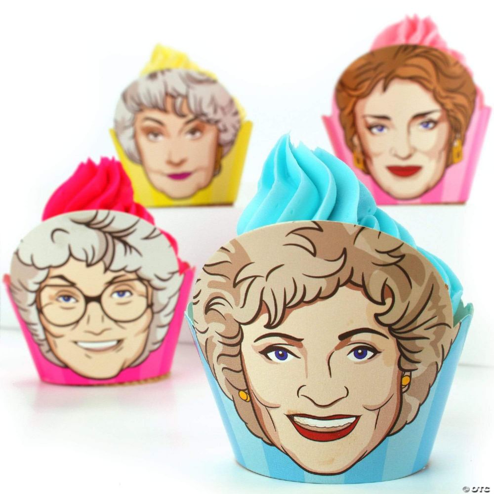 Prime Party Golden Girls Cupcake Wrappers Set of 12 Pink