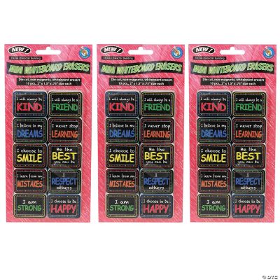 Ashley Productions Non-Magnetic Mini Whiteboard Erasers, Character ...