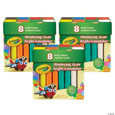 Crayola Modeling Clay, 2 lb. Jumbo Assortment, 8 Colors Per Box, 3