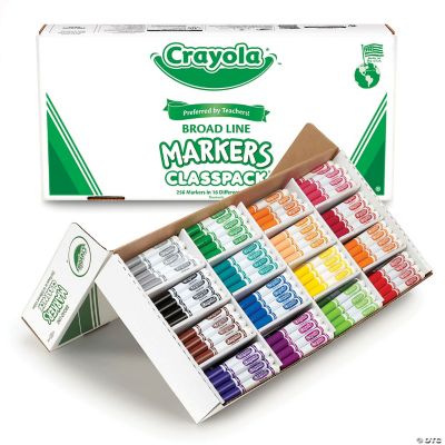 Crayola Original Formula Marker Classpack, Broad Line, 16 Colors