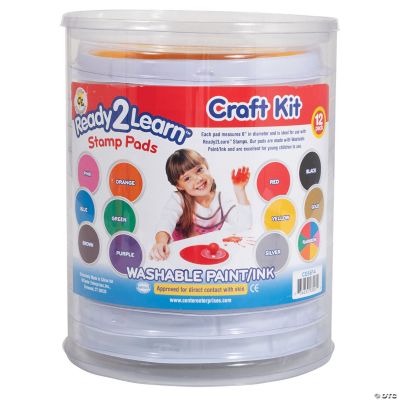 Ready 2 Learn Jumbo Circular Washable Stamp Pads Craft Set of 12