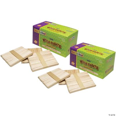 Creativity Street Regular Craft Sticks, Natural, 41/2" x 3/8", 1000