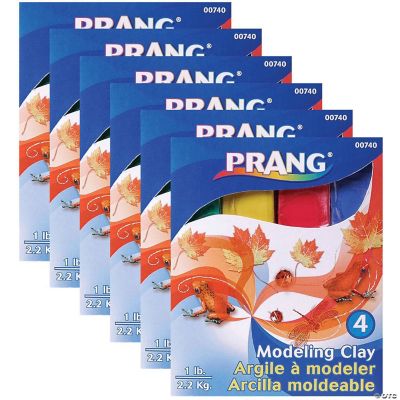 Prang Modeling Clay, Assorted, 1 lb. Per Pack, 6 Packs
