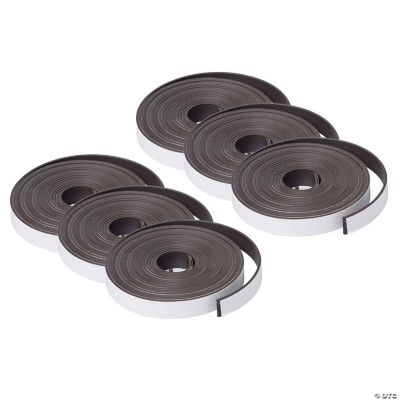 Dowling Magnets 1 x 10 Adhesive Magnet Strip Rolls 6pc
