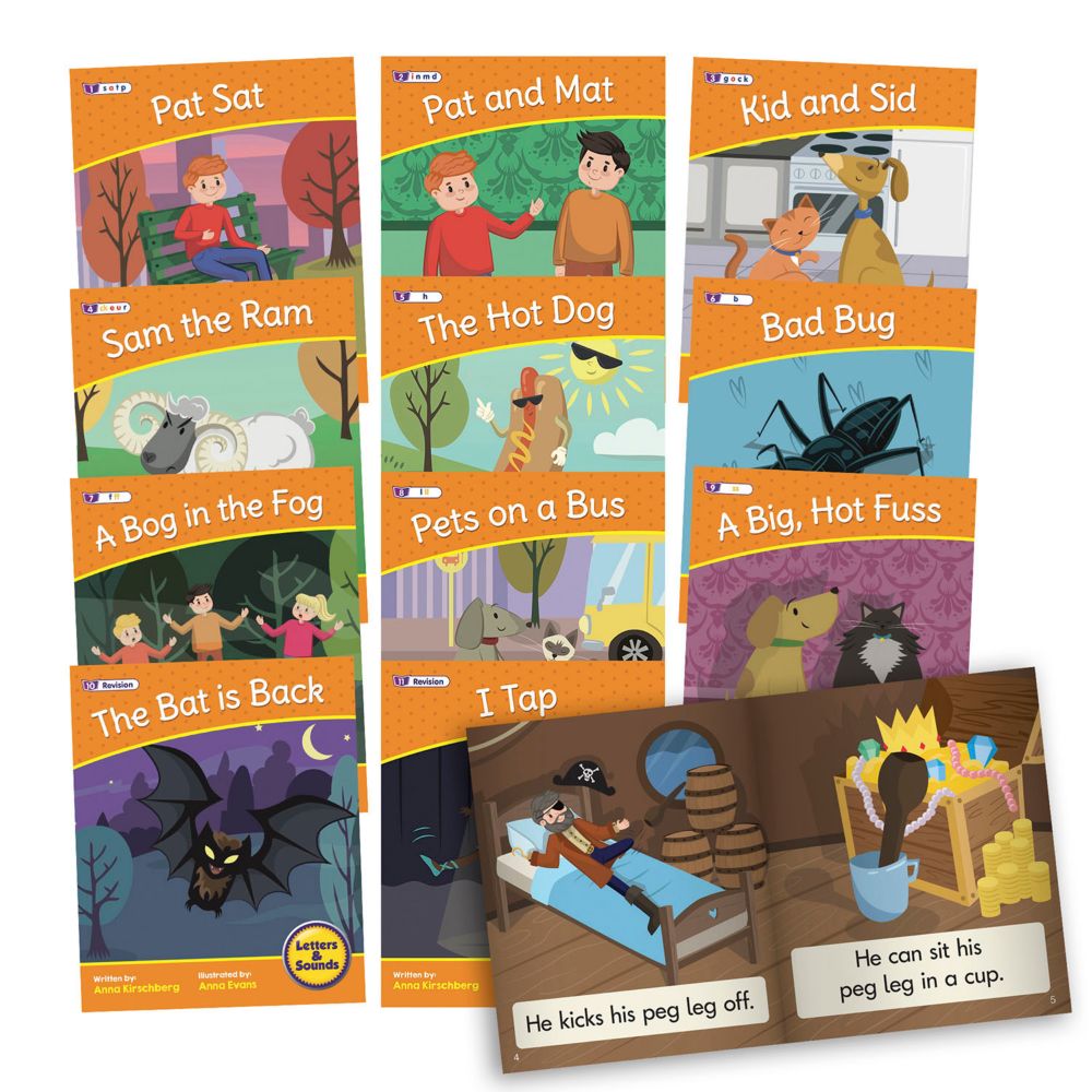 Junior Learning Letters & Sounds Phase 2 Set 2 Fiction From MindWare