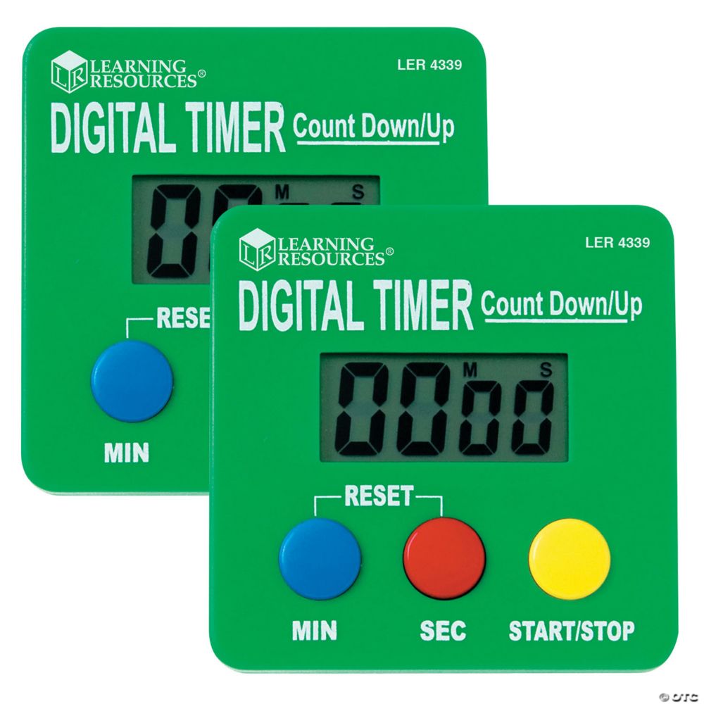 Learning Resources Digital Timer, Pack of 2