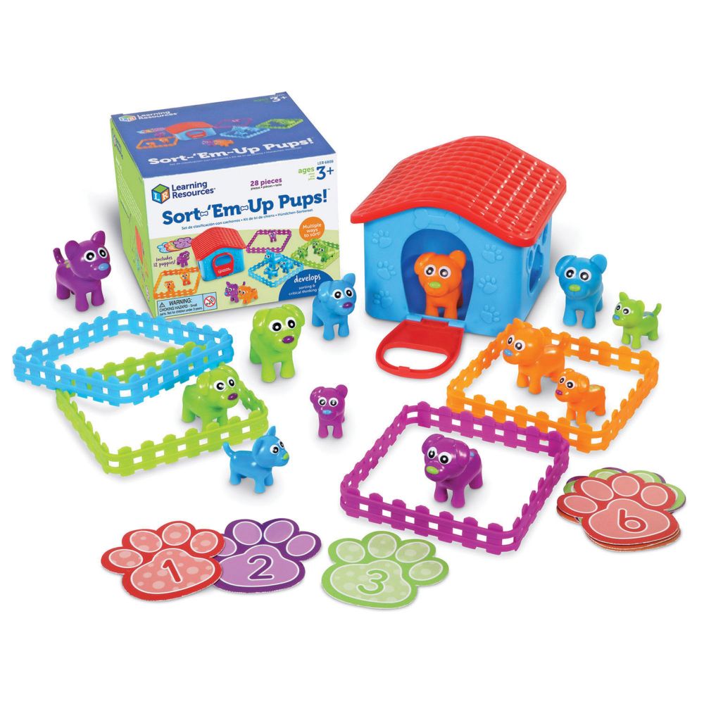 Learning Resources Sort Em Up Pups Activity Set From MindWare