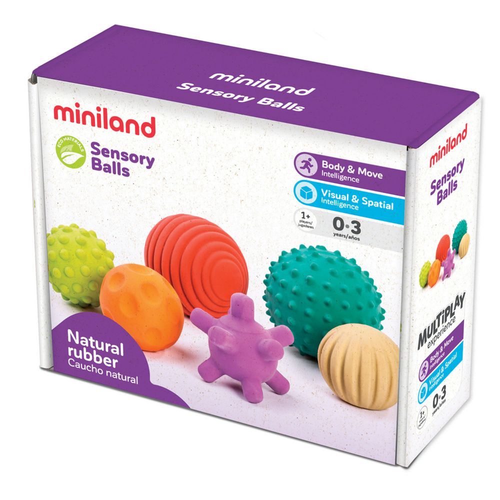 Miniland Educational Sensory Balls, Set of 6 From MindWare