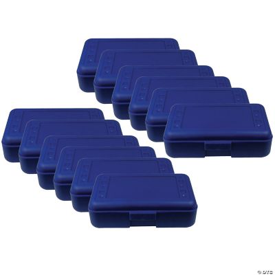 Romanoff Pencil Box, Blue, Pack of 12 Oriental Trading