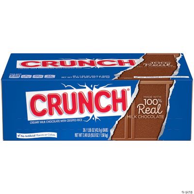 CRUNCH Full Size Milk Chocolate Bar, 1.55 oz, 36 Count | Oriental Trading