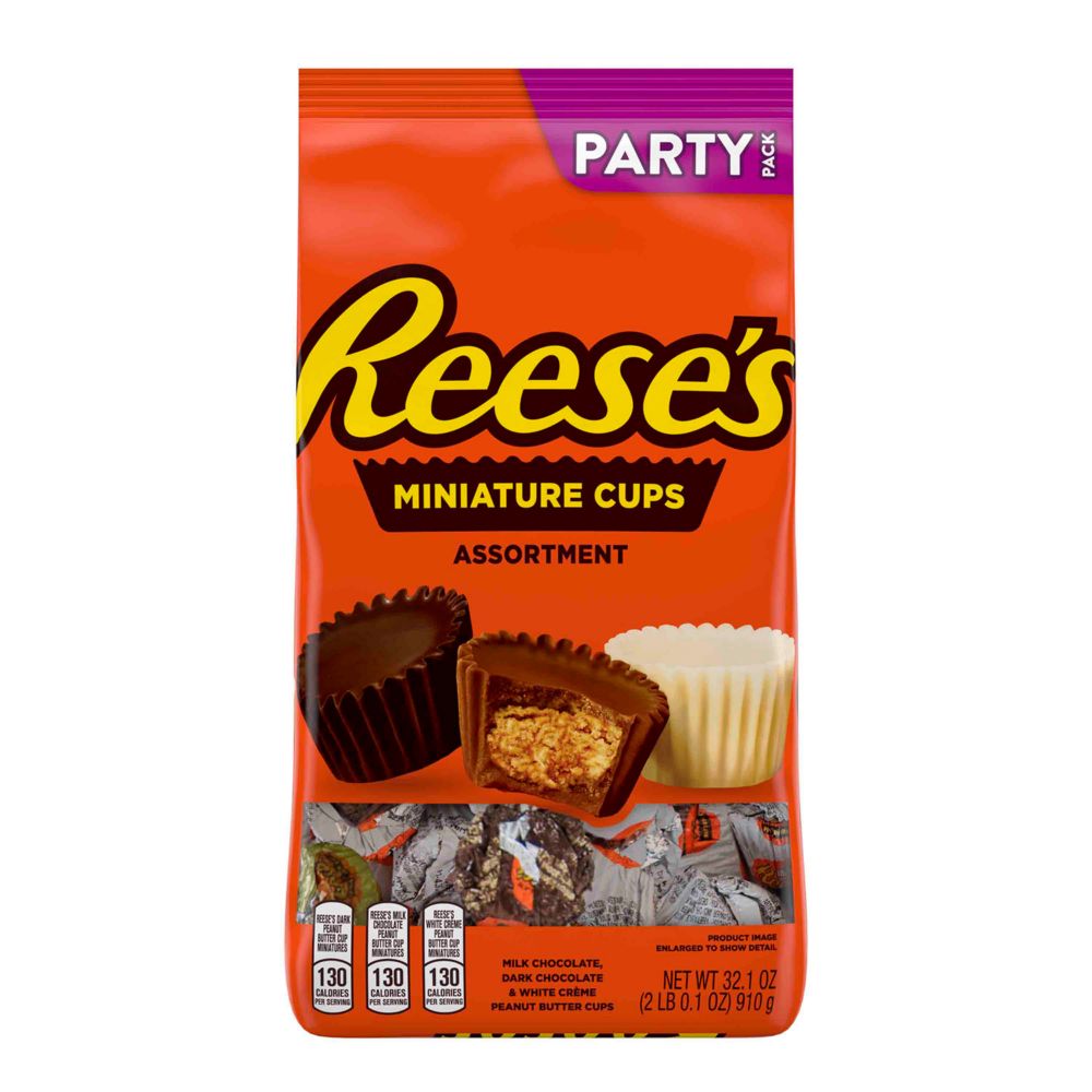 REESES Peanut Butter Cups Miniatures Candy Assortment, 32.1 oz From MindWare