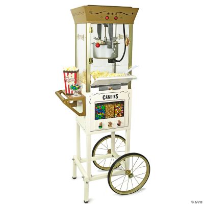Nostalgia 53-Inch Popcorn Cart with Candy Dispenser