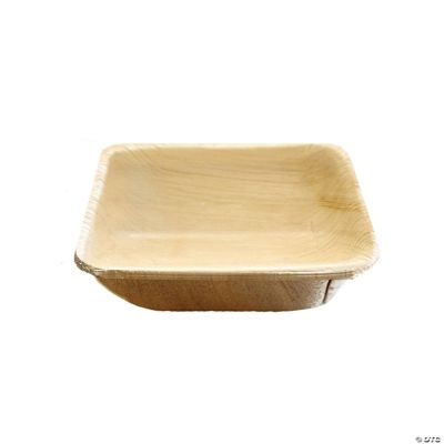 2.8" Square Palm Leaf Eco Friendly Mini Disposable Bowls (75 Bowls