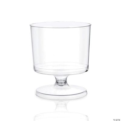 2 oz. Clear Round Plastic Disposable Mini Wine Glasses (220 Glasses)