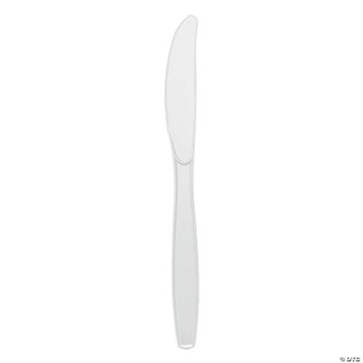 White Plastic Disposable Knives (1000 Knives) Oriental Trading