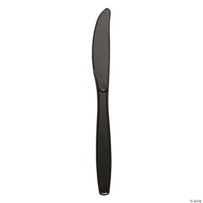 Black Plastic Disposable Knives (600 Knives) Oriental Trading