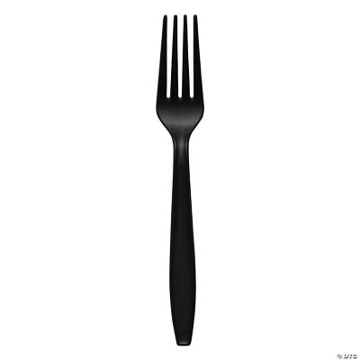 Black Plastic Disposable Forks (1000 Forks) Oriental Trading