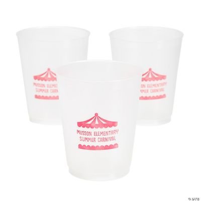 50 PC 16 oz Bulk Personalized Happy Birthday Frosted Plastic Cups 4 16 oz