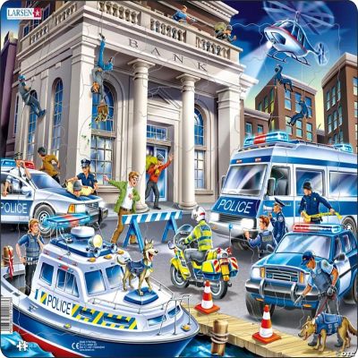Larsen Police 43 Piece Children's Educational Jigsaw Puzzle Oriental