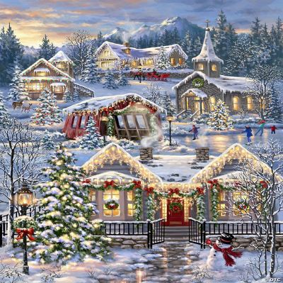 Springbok Christmas Village 1000 Piece Jigsaw Puzzle | Oriental Trading