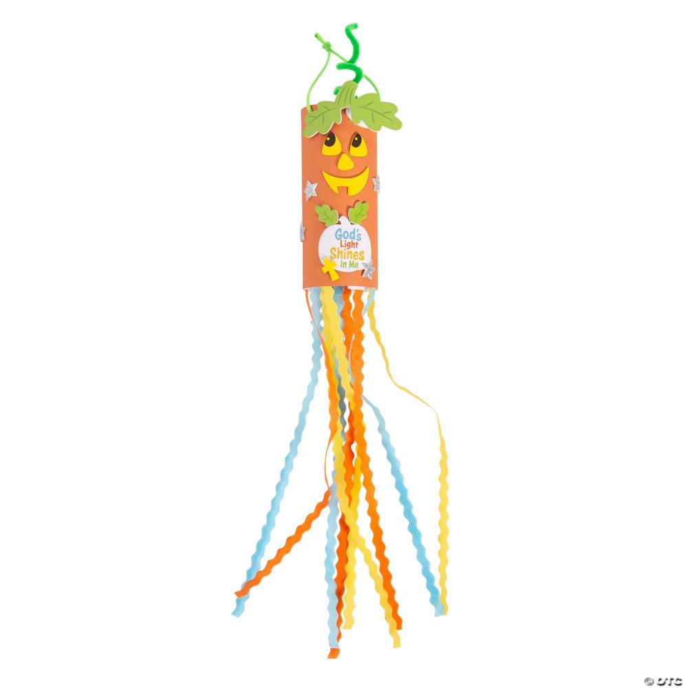 Fall Blessings Pumpkin Windsock Craft Kit - Makes 12