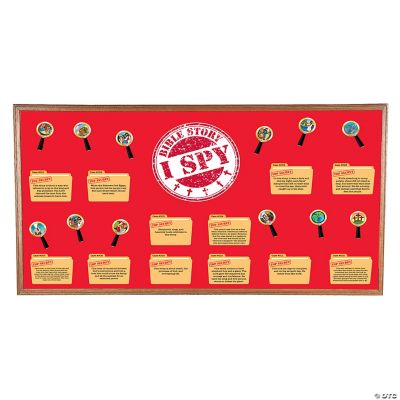 I Spy Bible Story Cardstock Bulletin Board Activity Set - 27 Pc ...