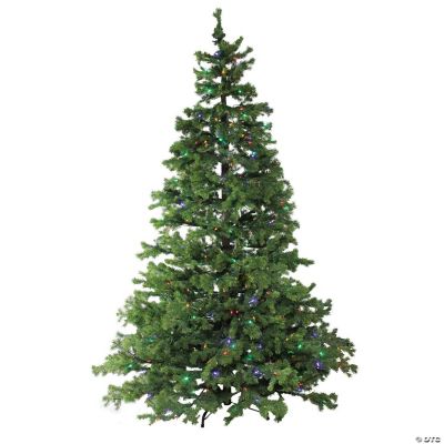 Northlight 7.5' Pre-Lit Iridescent White Alaskan Pine Artificial Christmas  Tree - Clear Lights | Oriental Trading