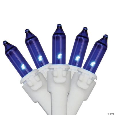 Northlight 100Count Blue Mini Christmas Light Set 20.25ft White Wire Oriental Trading