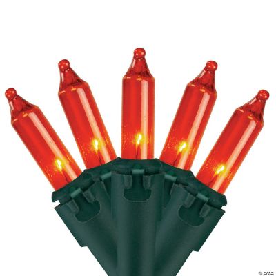 Northlight Set of 100 Orange Mini Incandescent Christmas Lights 2.5