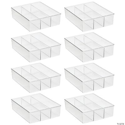 mDesign Plastic 12 Compartment Divided Drawer and Closet