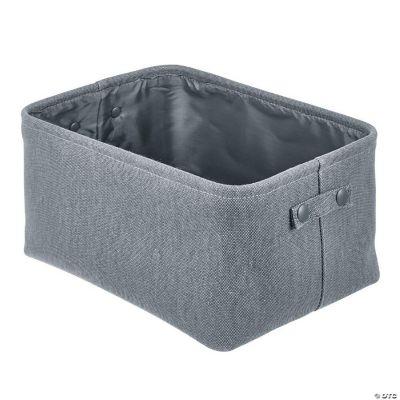mDesign Fabric Bathroom Storage Bin, 2 Pack Dark Gray Oriental Trading