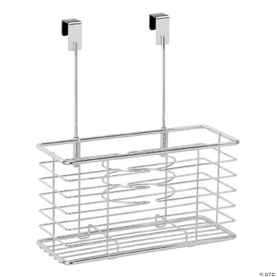 mDesign Steel Over Hair Dryer Storage Organizer Holder