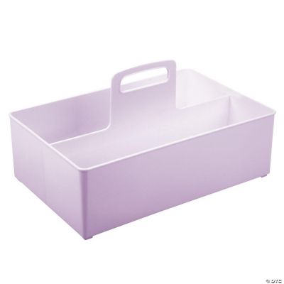 mDesign Large Plastic Divided Bathroom Organizer Caddy with Handle ...