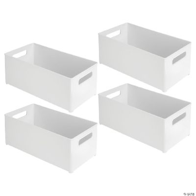 MDesign Large Deep Plastic Kitchen Storage Organizer Bin Handles 4   14286781