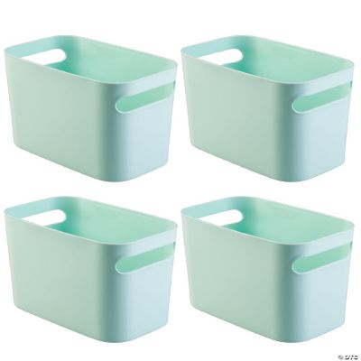 mDesign Plastic Bathroom Vanity Storage Organizer Bin, 10", 4 Pack ...