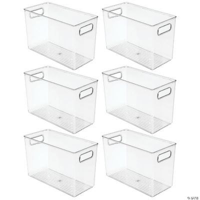 mDesign Plastic Kitchen Pantry Storage Organizer Container Bin 6 Pack