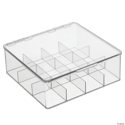 mDesign Plastic Stackable Tea Bag Storage Bin Organizer Box Holder ...