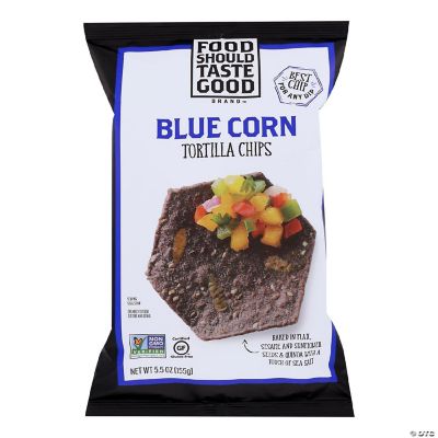 Food Should Taste Good Blue Corn Tortilla Chips, Blue Corn 5.5 oz, Pack