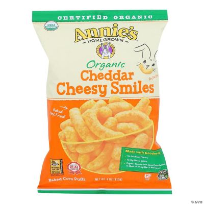 Annie's Homegrown Cheese Puffs Cheddar Case Of 12 4 Oz Oriental