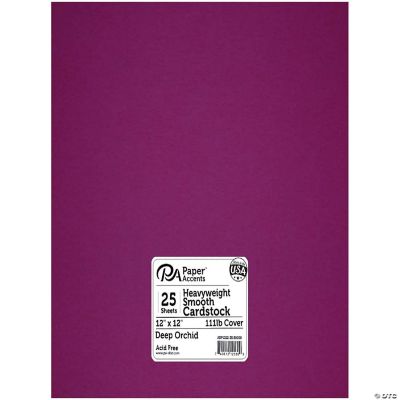 Heavyweight Smooth Cardstock 12 x 12 in. 50008 Deep Orchid 25 pc.