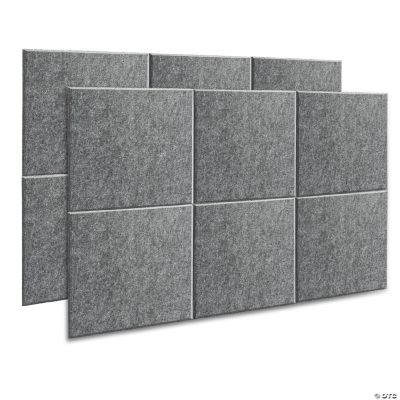AGPTEK 12pcs Acoustic Absorption Panel Dark gray 12 × 12 × 0.4