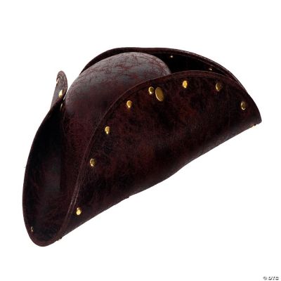 Studded Tri-Corner Hat Adult Costume Accessory