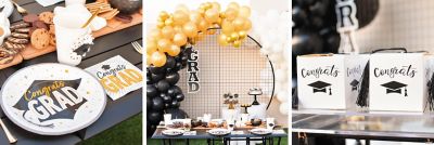 Black & Gold Graduation Party Supplies