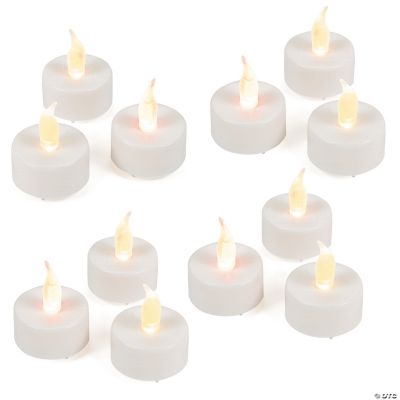 Bulk 48 Pc. White Battery-Operated Tea Light Candles